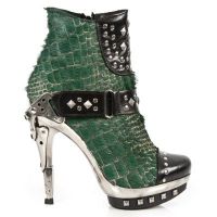  M.PUNK003-C9 NOMADA NEGRO PELO COCO VERDE PL ACERO PUNK RECI - 