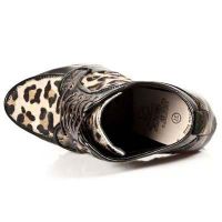 Ботильоны M.PUNK006-C6 BOX OROMANE LEOPARDO PELO MARRON PL ORO PUNK GA New Rock M.PUNK006-C6 - маленькая картинка