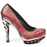  M.PUNK012-C15 PITON PLISADO ROJO ACERO V NEG PL PUNK COBRA G - 