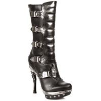 Сапоги M.PUNK014-C1 ITALI NEGRO BOX PLAMANE PL ACERO PUNK GARRAS T New Rock M.PUNK014-C1 - маленькая картинка