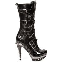 Сапоги M.PUNK023-C10 NOMADA NEGRO CHAROL NEGRO PL GRAFITO PUNK PIR New Rock M.PUNK023-C10 - маленькая картинка