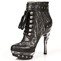 Ботильоны M.PUNK028-C1 ITALI NEGRO, PITON PLISADO NEGRO ACERO, PUNK GA New Rock M.PUNK028-C1 - маленькая картинка