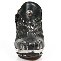 Ботильоны M.PUNK032-C1 PITON PLISADO ACERO IT NEGRO PL PUNK COBRA GARR New Rock M.PUNK032-C1 - маленькая картинка