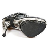 Ботильоны M.PUNK032-C1 PITON PLISADO ACERO IT NEGRO PL PUNK COBRA GARR New Rock M.PUNK032-C1 - маленькая картинка