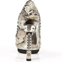 Туфли M.PUNK043-C21 PITON DIAMANTE ROCCIA VIVO NEG CALAVERA CANYON New Rock M.PUNK043-C21 - маленькая картинка