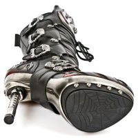 Сапоги M.PUNK049-C30 ITALI NEGRO, PULIK FUEGO, PUNK CALAVERA CRIST New Rock M.PUNK049-C30 - маленькая картинка
