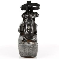 Босоножки M.PZ004-C1 NOMADA NEGRO ITALI NEGRO PL PANZER NEGRO T ACERO New Rock M.PZ004-C1 - маленькая картинка