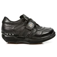 Ботинки M.RK001-S3 BUFALO NEGRO NOMADA NEGRO ROCKING NEGRO ACERO New Rock M.RK001-S3 - маленькая картинка