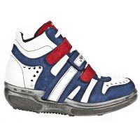 M.RK009-C5 VELOUR AZAFATA BOX BLANCO VELOUR ROJO ROCKING NEG - 