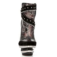 M.ROCK201-C2 VELOUR NEGRO VINTAGE FLOWER ROJO ROCK ACERO New Rock M.ROCK201-C2 -  