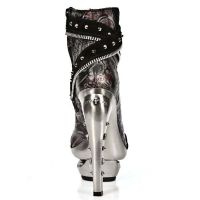  M.ROCK201-C2 VELOUR NEGRO VINTAGE FLOWER ROJO ROCK ACERO New Rock M.ROCK201-C2 -  