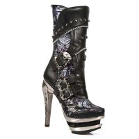  M.ROCK203-C1 ITALI NEGRO VINTAGE FLOWER LILA ROCK ACERO New Rock M.ROCK203-C1 -  