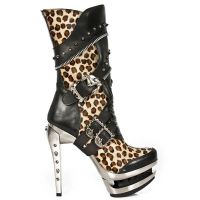  M.ROCK203-C2 ITALI NEGRO PELO LEOPARDO ROCK ACERO - 