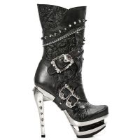  M.ROCK203-S1 ROCK NEGRO, VINTAGE FLOWER NEGRO, ROCK ACERO - 