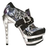 Туфли M.ROCK204-R1 VELOUR NEGRO VINTAGE FLOWER LILA ROCK ACERO New Rock M.ROCK204-R1 - маленькая картинка