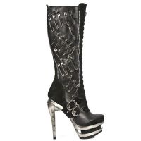  M.ROCK205-C1 VELOUR NEGRO NOMADA NEGRO ROCK ACERO - 