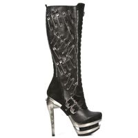  M.ROCK205-R1 VELOUR NEGRO NOMADA NEGRO ROCK ACERO - 