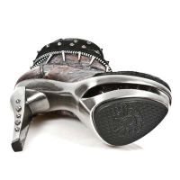 Ботильоны M.ROCK206-C1 VELOUR NEGRO VINTAGE FLOWER ROJO ROCK ACERO New Rock M.ROCK206-C1 - маленькая картинка