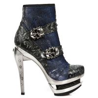  M.ROCK217-C5 VINTAGE FLOWER NEGRO CYBERTEX AZUL ROCK ACERO - 