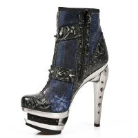 Ботильоны M.ROCK217-C5 VINTAGE FLOWER NEGRO CYBERTEX AZUL ROCK ACERO New Rock M.ROCK217-C5 - маленькая картинка