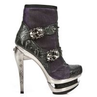 Ботильоны M.ROCK217-C6 VINTAGE FLOWER NEGRO CYBERTEX LILA ROCK ACERO New Rock M.ROCK217-C6 - маленькая картинка