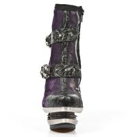 Ботильоны M.ROCK217-C6 VINTAGE FLOWER NEGRO CYBERTEX LILA ROCK ACERO New Rock M.ROCK217-C6 - маленькая картинка
