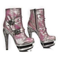Ботильоны M.ROCK217-S2 BOX PLATINO ROSA, BOX PLATINO PERFORADO CUADRA New Rock M.ROCK217-S2 - маленькая картинка