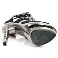 Босоножки M.ROCKS302-R1 VELOUR NEGRO CHAROL ARRUGADO NEGRO ROCK ACERO New Rock M.ROCKS302-R1 - маленькая картинка