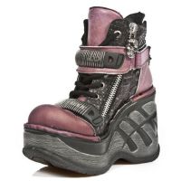 Ботинки M.SP0002-C2 BOX TALCO LILA SERPENTE MAKI LILA NEO CUNA SPORT New Rock M.SP0002-C2 - маленькая картинка