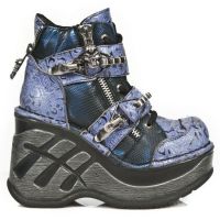 Ботинки M.SP0003-C5 DRAMA AZUL BOX AZUL METAL GRABADO DIAMANTE NEOCU New Rock M.SP0003-C5 - маленькая картинка