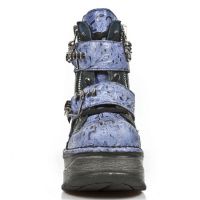 Ботинки M.SP0003-C5 DRAMA AZUL BOX AZUL METAL GRABADO DIAMANTE NEOCU New Rock M.SP0003-C5 - маленькая картинка