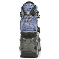 Ботинки M.SP0003-C5 DRAMA AZUL BOX AZUL METAL GRABADO DIAMANTE NEOCU New Rock M.SP0003-C5 - маленькая картинка