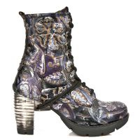 Ботинки M.TR001-C40 VINTAGE FLOWER LILA, TRAIL NEGRO ACERO New Rock M.TR001-C40 - маленькая картинка