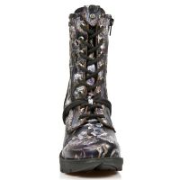 Ботинки M.TR001-C40 VINTAGE FLOWER LILA, TRAIL NEGRO ACERO New Rock M.TR001-C40 - маленькая картинка