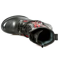 Сапоги M.TR027-C1 ITALI NEGRO TELA ESCOCESA ROJA TRAIL NEGRO-2 New Rock M.TR027-C1 - маленькая картинка