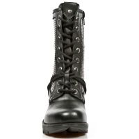 Ботинки M.TR037-C1 ITALI NEGRO ANTIK LILA PERFORADO PL TACON ACERO New Rock M.TR037-C1 - маленькая картинка