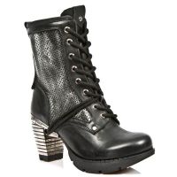 Ботинки M:037-C2 ITALI NEGRO BOX PLANE PERFORADO CUADRADO TR-2 ACER New Rock M.TR037-C2 - маленькая картинка
