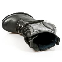 Ботинки M:037-C2 ITALI NEGRO BOX PLANE PERFORADO CUADRADO TR-2 ACER New Rock M.TR037-C2 - маленькая картинка