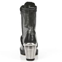 Ботинки M.TR037-C3 ITALI NEGRO ANTIK ACERO PERFORADO TACON ACERO New Rock M.TR037-C3 - маленькая картинка