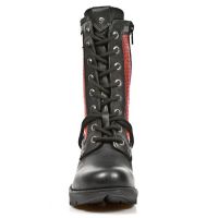 Ботинки M.TR037-C4 ITALI NEGRO NATURE ROJO PERFORADO TACON ACERO New Rock M.TR037-C4 - маленькая картинка