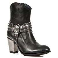 Ботинки M.TX001-C1 ITALI NEGRO PULIK ACERO TEXAS NEGRO TACON ACERO New Rock M.TX001-C1 - маленькая картинка