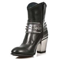 Ботинки M.TX001-C1 ITALI NEGRO PULIK ACERO TEXAS NEGRO TACON ACERO New Rock M.TX001-C1 - маленькая картинка