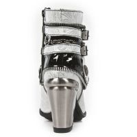 Ботинки M.TX002-C10 VINTAGE FLOWER BLANCO PLATA CHAROL NEGRO TEXAS N New Rock M.TX002-C10 - маленькая картинка