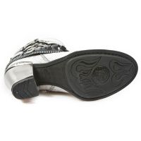 Ботинки M.TX002-C10 VINTAGE FLOWER BLANCO PLATA CHAROL NEGRO TEXAS N New Rock M.TX002-C10 - маленькая картинка