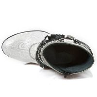 Ботинки M.TX002-C10 VINTAGE FLOWER BLANCO PLATA CHAROL NEGRO TEXAS N New Rock M.TX002-C10 - маленькая картинка