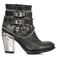 Ботинки M.TX002-C11 VINTAGE FLOWER NEGRO CRACK PLOMO TEXAS NEGRO TAC New Rock M.TX002-C11 - маленькая картинка
