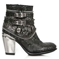 Ботинки M.TX002-C11 VINTAGE FLOWER NEGRO CRACK PLOMO TEXAS NEGRO TAC New Rock M.TX002-C11 - маленькая картинка