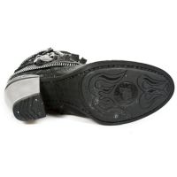 Ботинки M.TX002-C11 VINTAGE FLOWER NEGRO CRACK PLOMO TEXAS NEGRO TAC New Rock M.TX002-C11 - маленькая картинка
