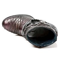 Ботинки M.TX002-C3 SERPENTE MAKI LILA CHAROL NEGRO TEXAS NEGRO TACON New Rock M.TX002-C3 - маленькая картинка
