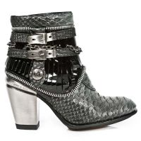 Ботинки M.TX002-C4 SERPENTE MAKI ACERO CHAROL NEGRO TEXAS NEGRO TEXA New Rock M.TX002-C4 - маленькая картинка
